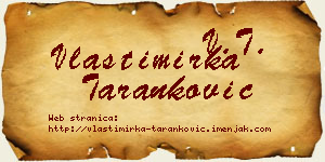 Vlastimirka Taranković vizit kartica
